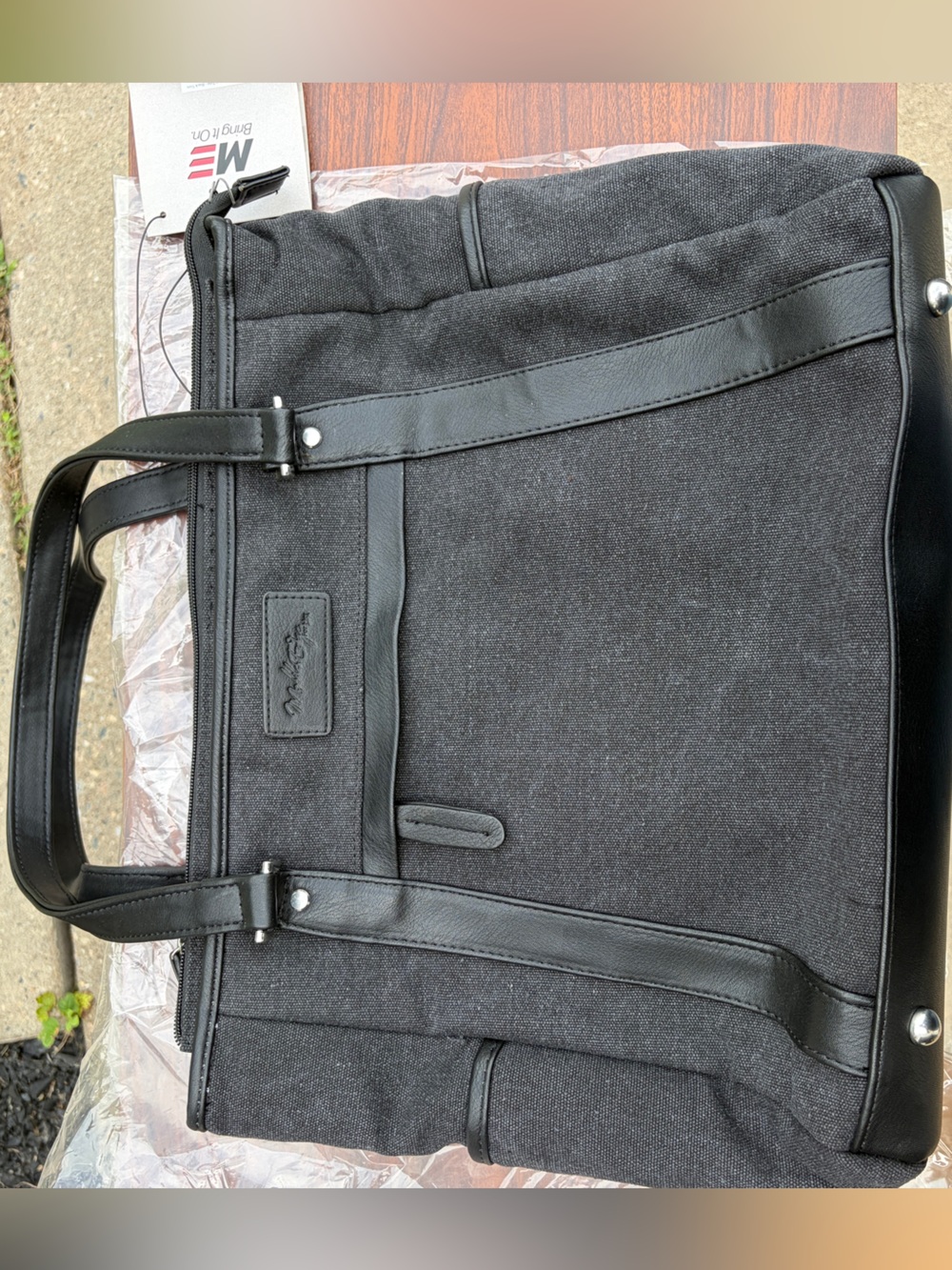 Mobile Edge Urban Laptop Tote 15.6” Charcoal Black Trim NWT Work Bag